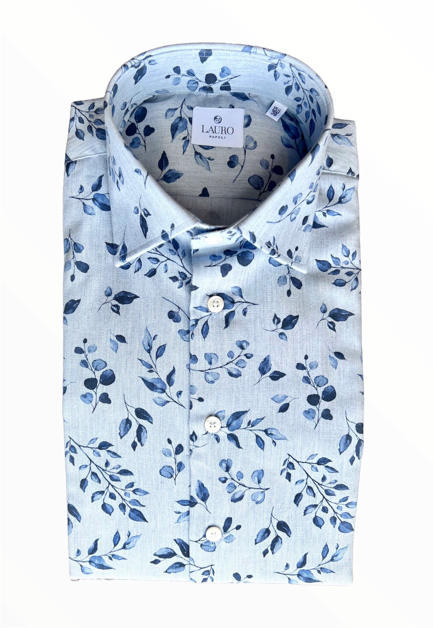 FLANELLE BLEU FIORATO