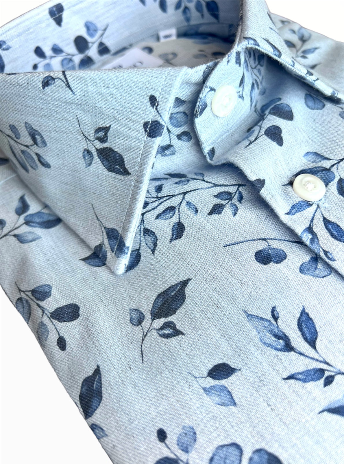 FLANELLE BLEU FIORATO