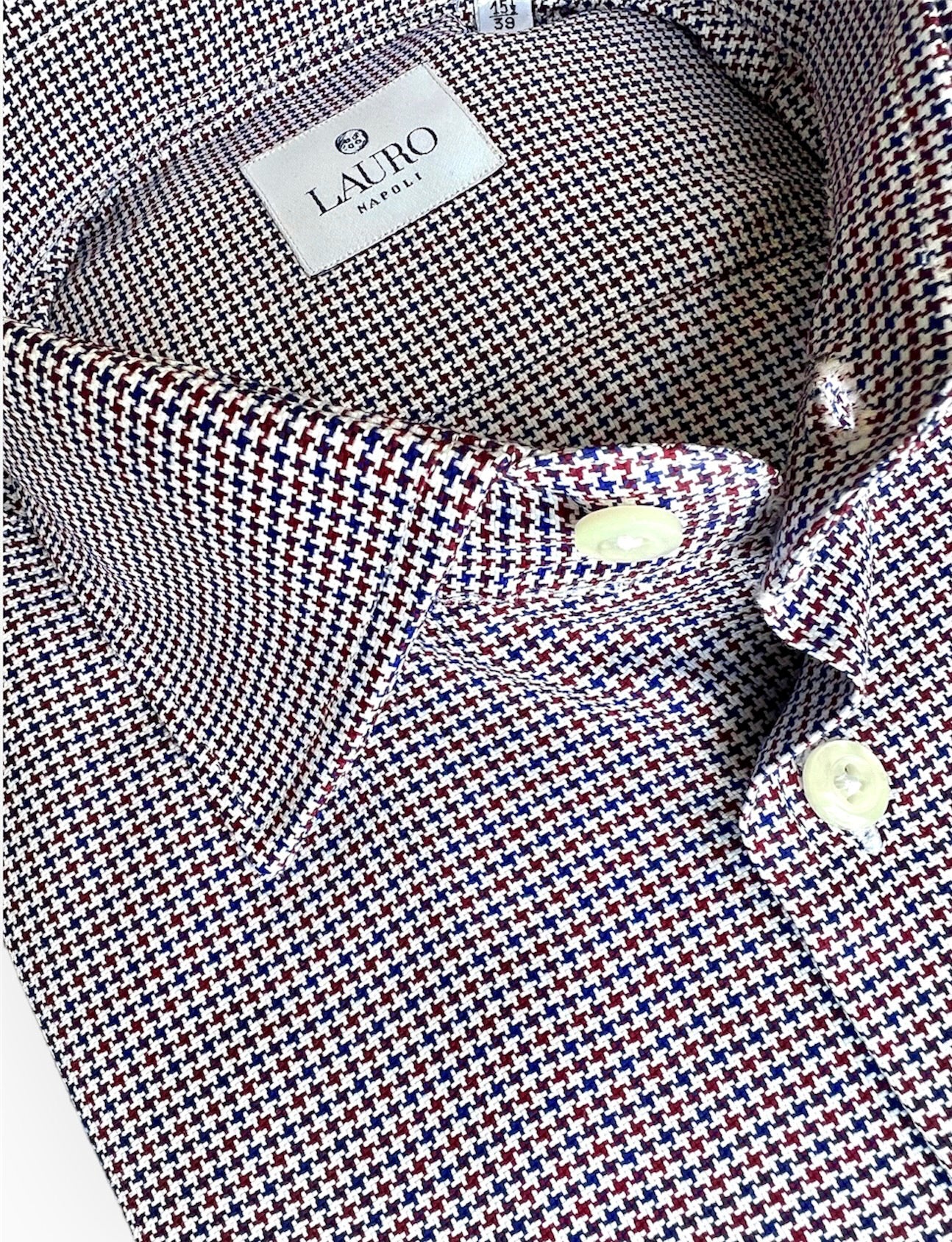 PIED-DE-POULE BORGOGNA e BLU