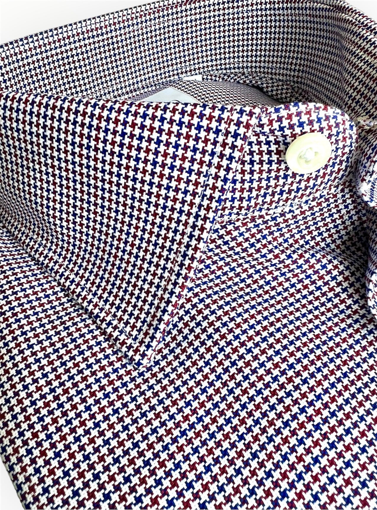 PIED-DE-POULE BORGOGNA e BLU