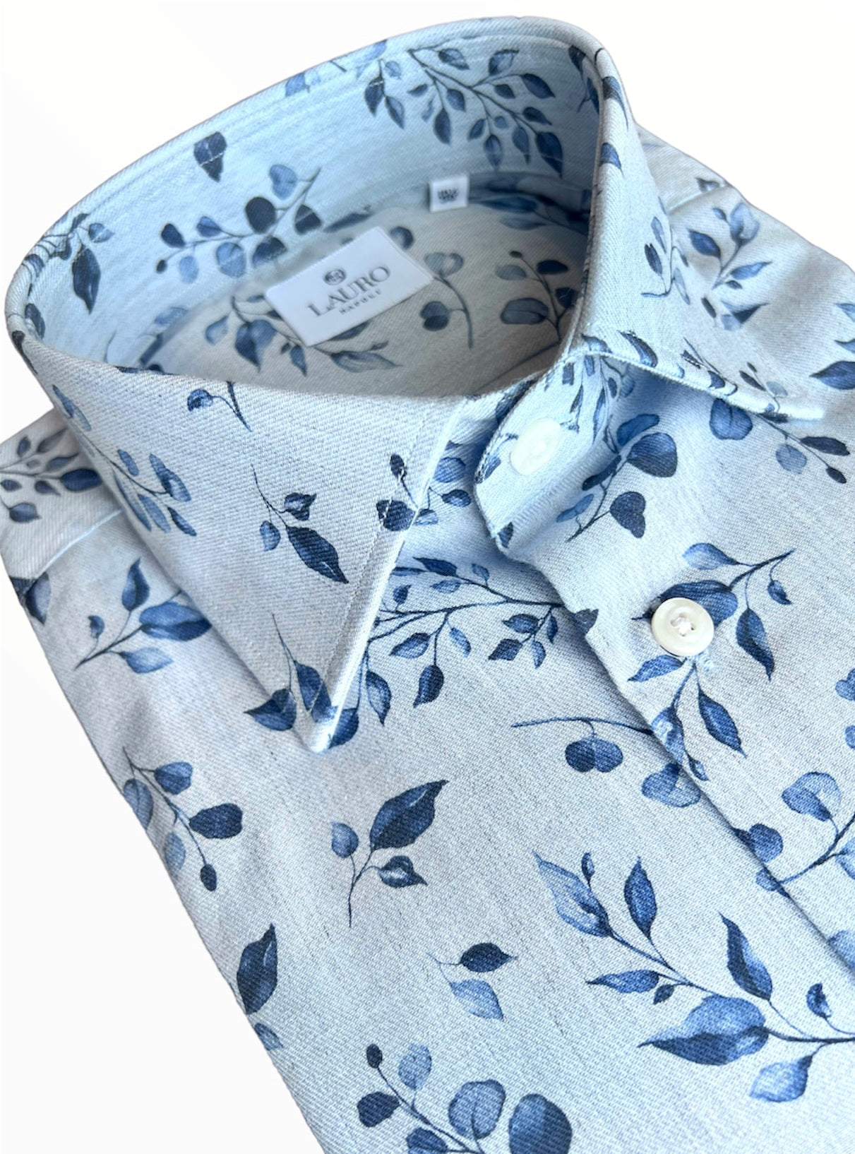 FLANELLE BLEU FIORATO