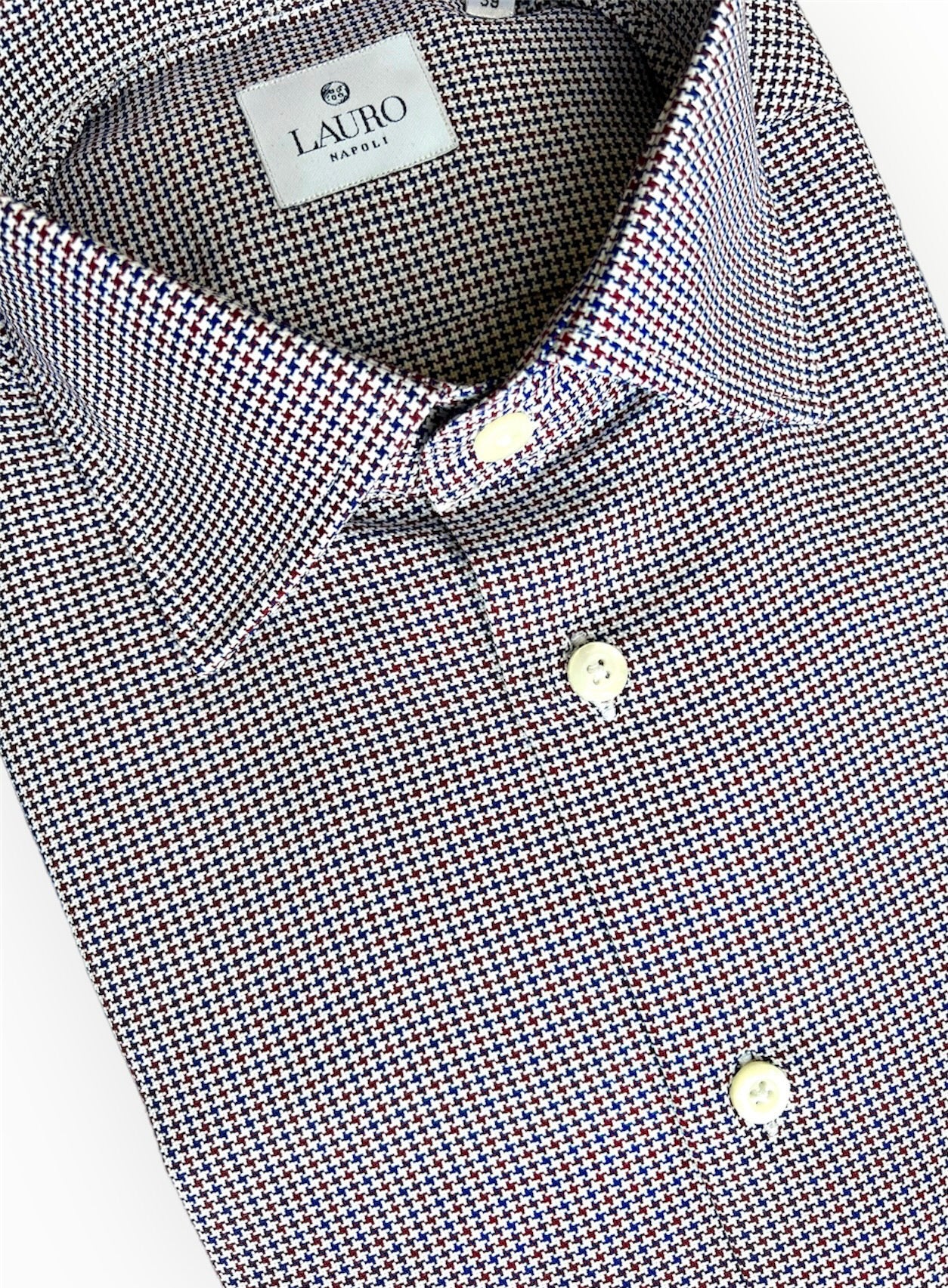 PIED-DE-POULE BORGOGNA e BLU